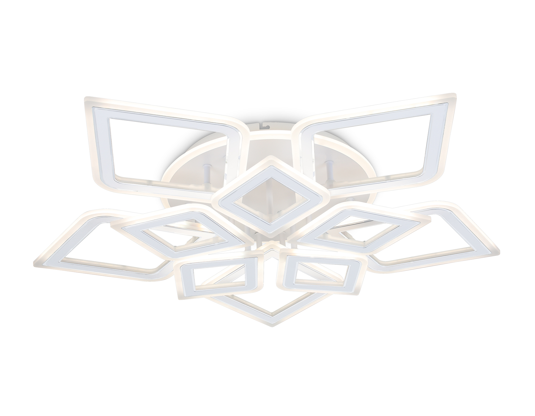 FA8914/5+5 WH/CH белый/хром 193W 3000K-6400K 770*740*120 (ПДУ РАДИО 2.4G)