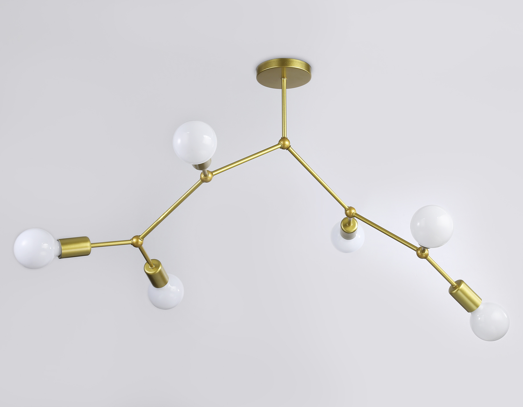 Потолочный светильник TR8038/6 BS латунь E27*6 max 40W D670*590