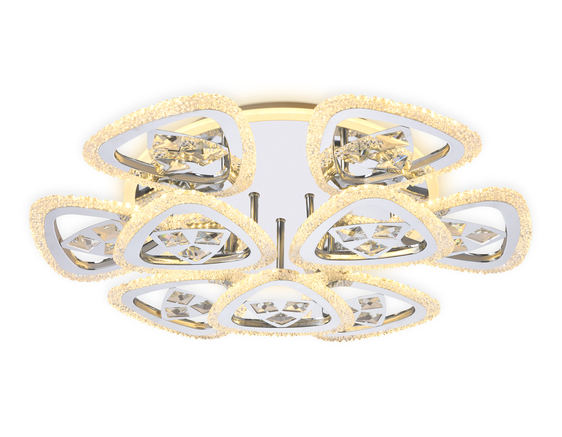 Потолочный светодиодный светильник с пультом Ambrella FA2922 CH хром 138W 600*600*130 (ПДУ РАДИО 2.4)