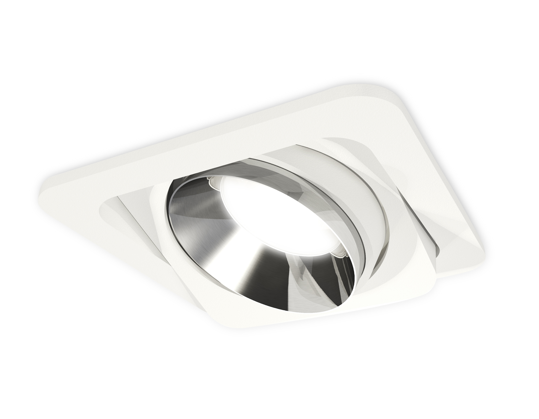 Встраиваемый поворотный светильник XC7658022 SWH/PSL белый песок/серебро полированное MR16 GU5.3 (C7658, N7032)