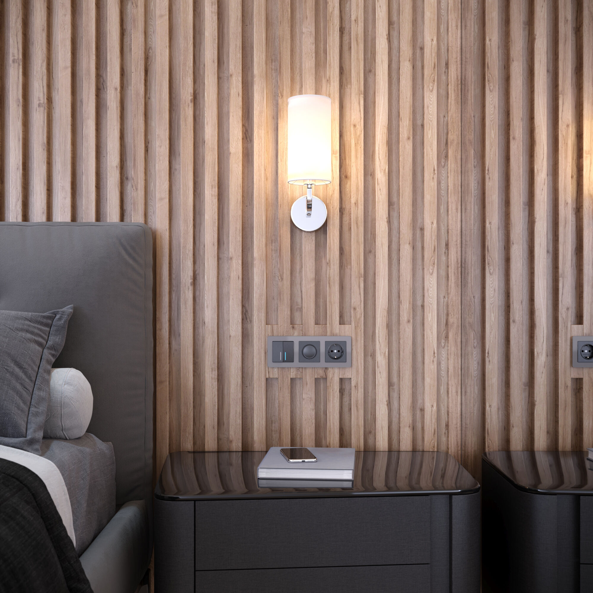 Рамка на 3 поста Acrylic Werkel (графит) W0032704