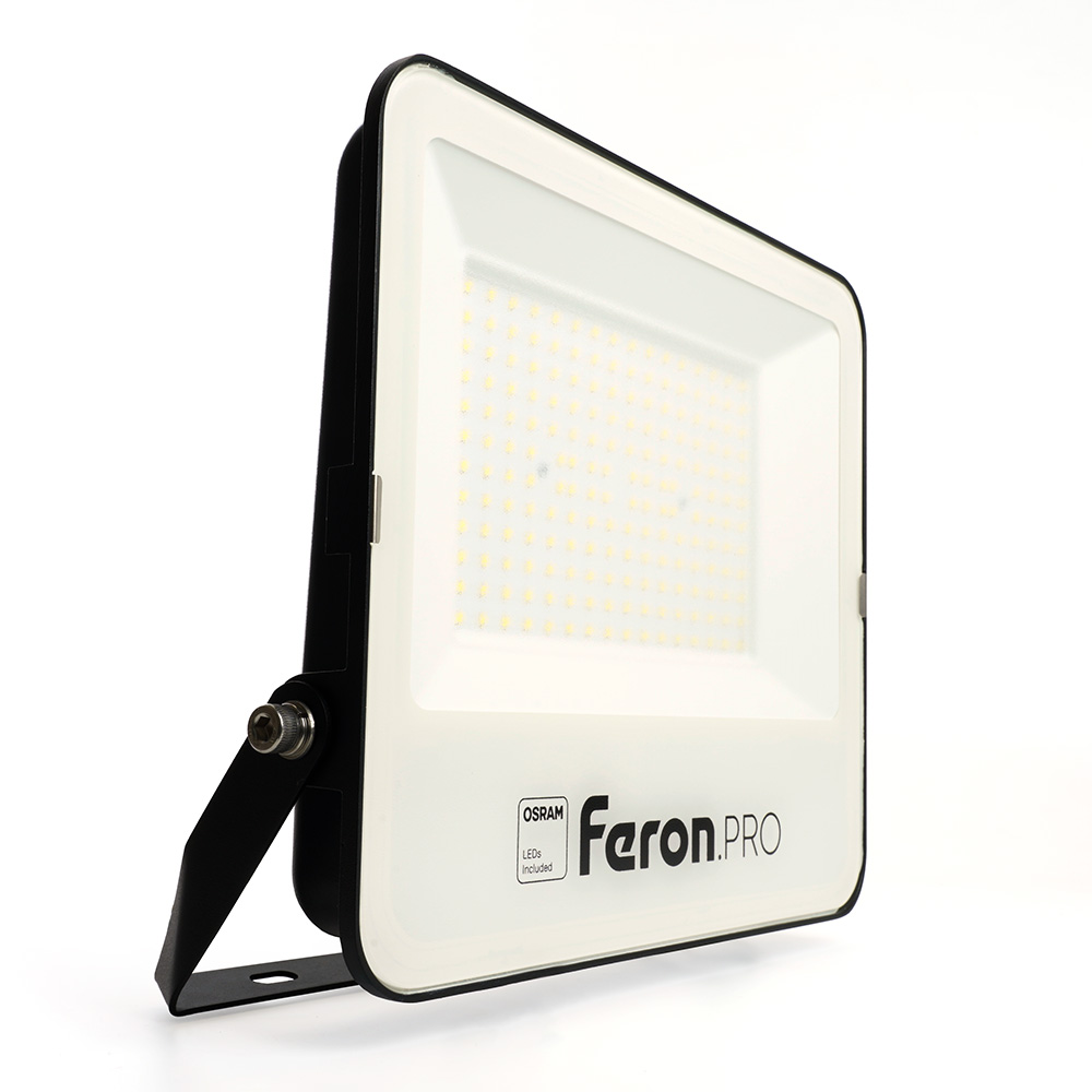 Светодиодный прожектор Feron.PRO LL-1000 IP65 200W 6400K черный Светодиодный прожектор Feron.PRO LL-1000 IP65 200W 6400K черный