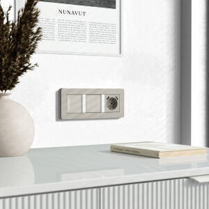 W4523641/ Умный сенсорный выключатель двухклавишный (дымчатый) W4523641