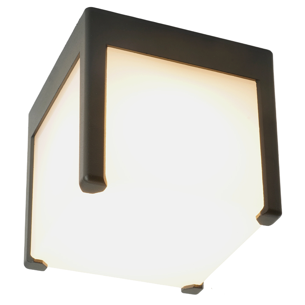 Светильник садово-парковый Feron DH0606, на стену, GX53 230V, черный