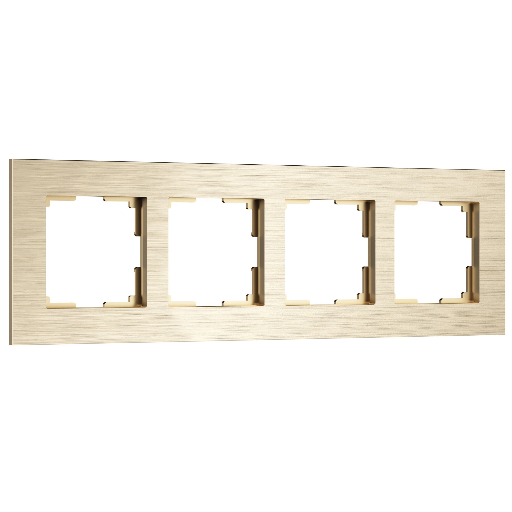 Рамка на 4 поста  AluMax (шампань) W0043511 Рамка на 4 поста  AluMax (шампань) W0043511