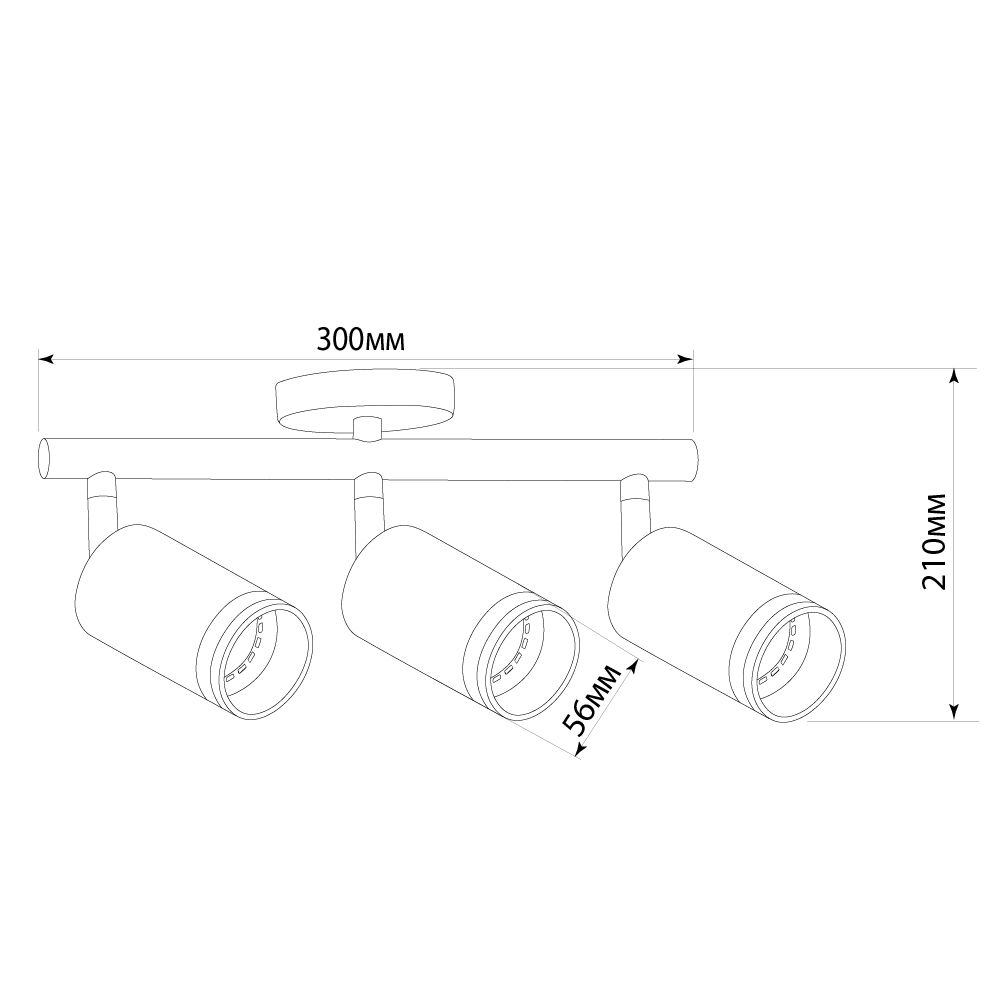 Светильник Feron ML233 настенно-потолочный под лампу GU10, белый