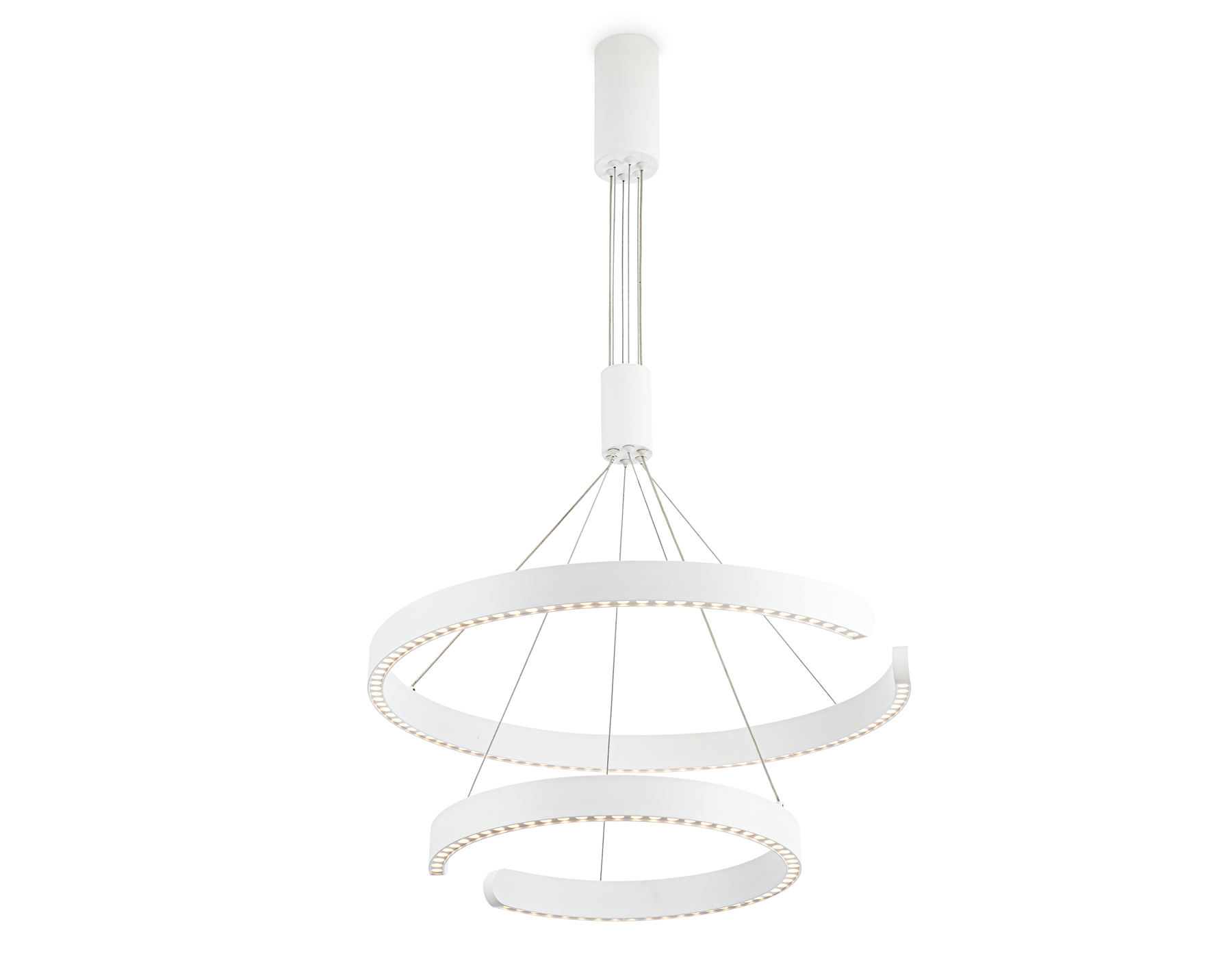 Подвесной LED светильник FL5884/2 WH белый 45W 3000K/4200K/6400K D600/400*1200 (без ПДУ)