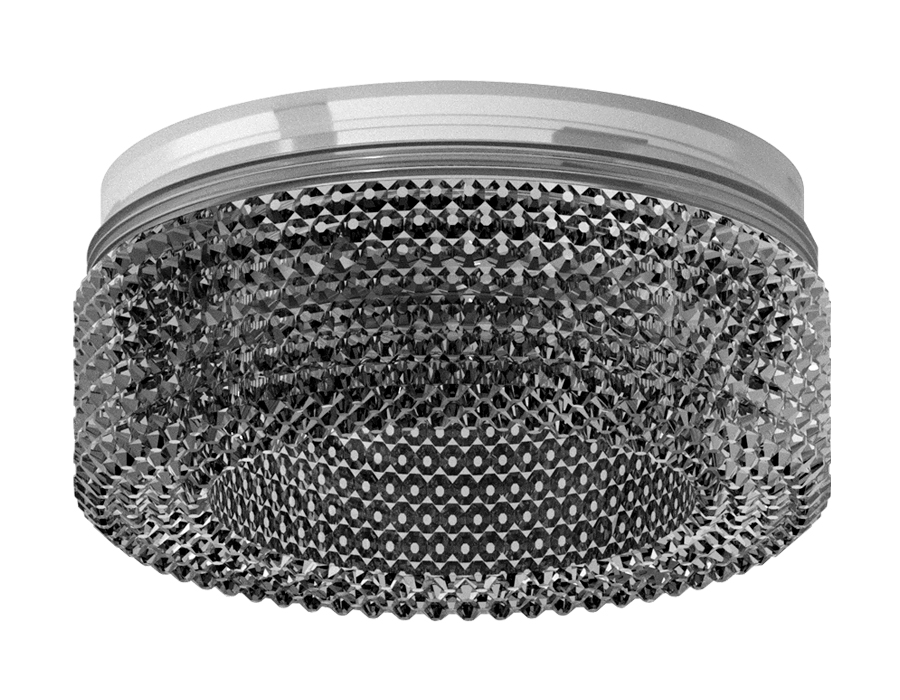 Насадка передняя для корпуса светильника Ambrella N7192 BK тонированный D70*H30mm Out25mm MR16 (для корпуса светильника)