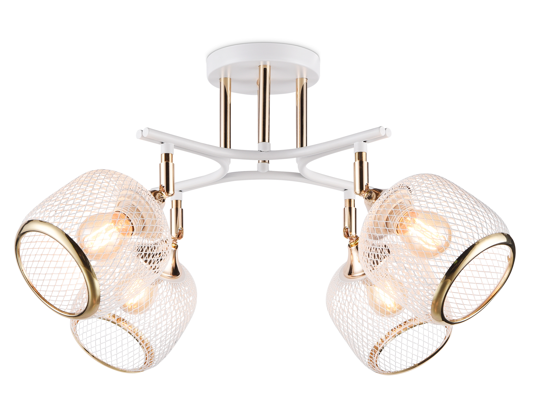 Светильник подвесной Ambrella TR80175/4 WH/FGD белый/золото E27/4 max 40W D640*260 Светильник подвесной Ambrella TR80175/4 WH/FGD белый/золото E27/4 max 40W D640*260