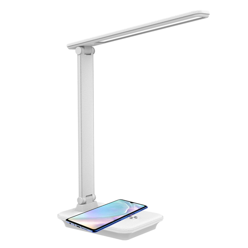 Светильник настольный General GLTL-042 12Вт 550лм, белый, беспроводная зарядка смартфона (1/30)