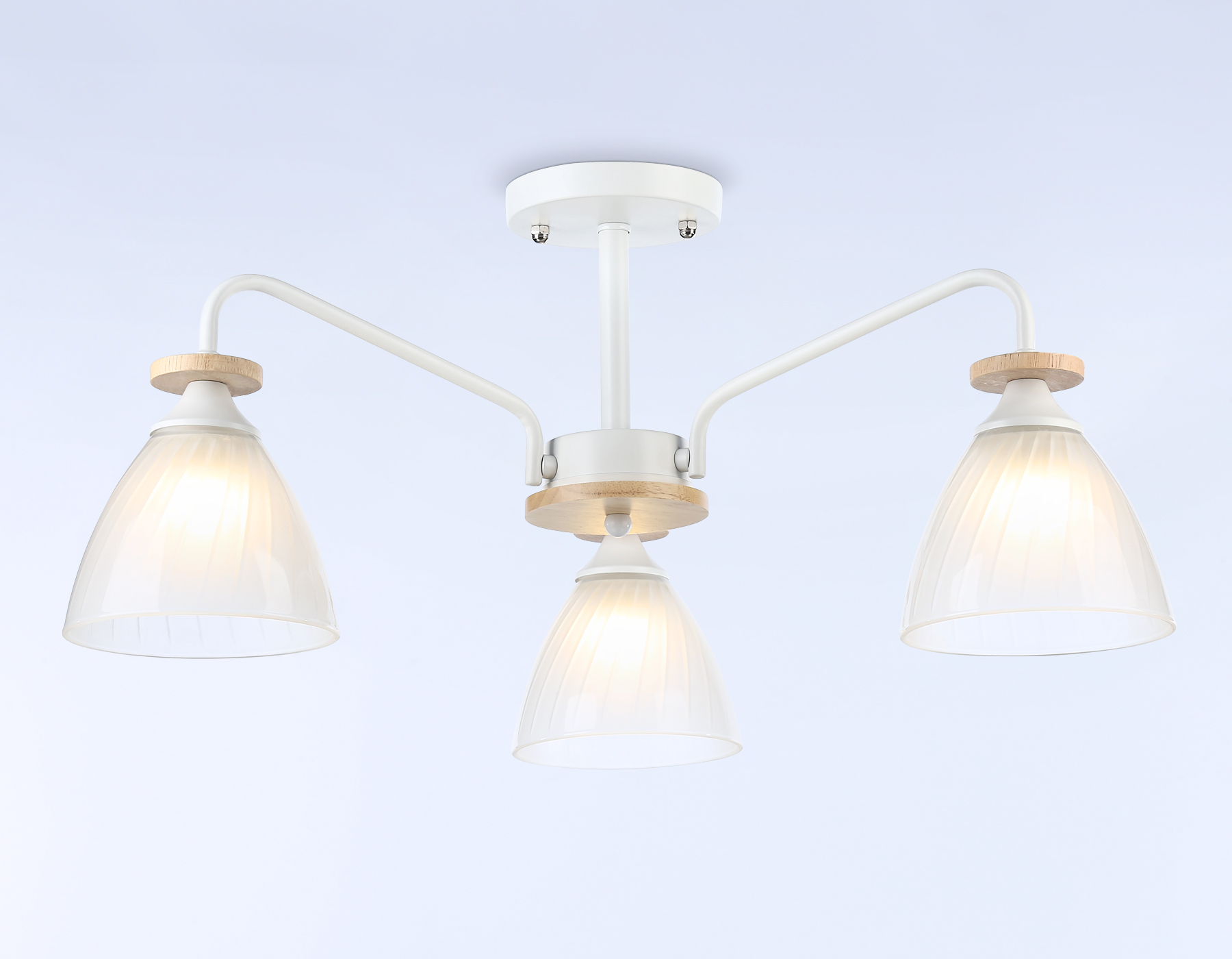 Светильник подвесной Ambrella TR9562/3 WH/FR белый/белый матовый E27/3 max 40W D620*250 Светильник подвесной Ambrella TR9562/3 WH/FR белый/белый матовый E27/3 max 40W D620*250