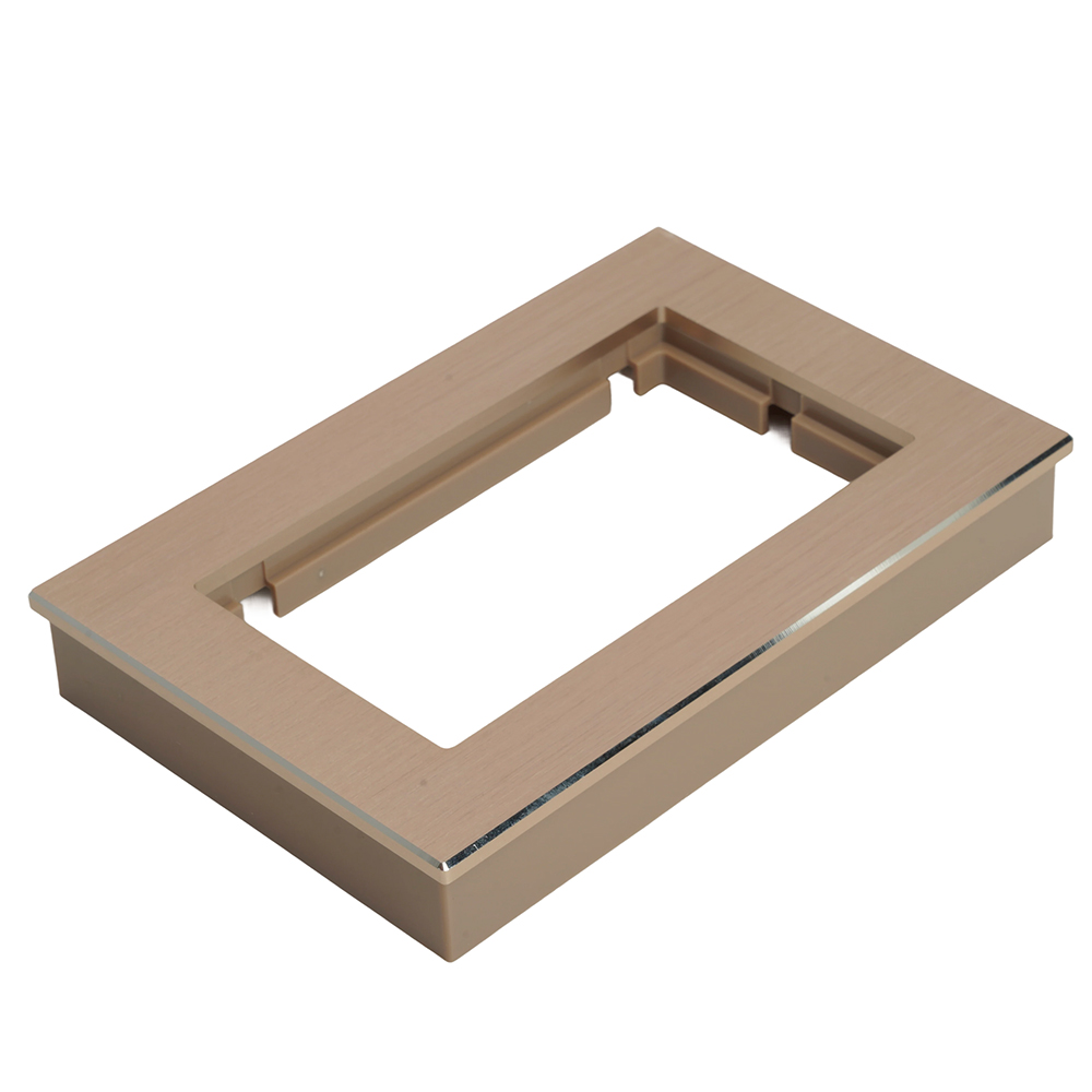 Рамка 2-местная (без перемычки), металл, STEKKER, MFR00-7012-02, серия Катрин, шампань