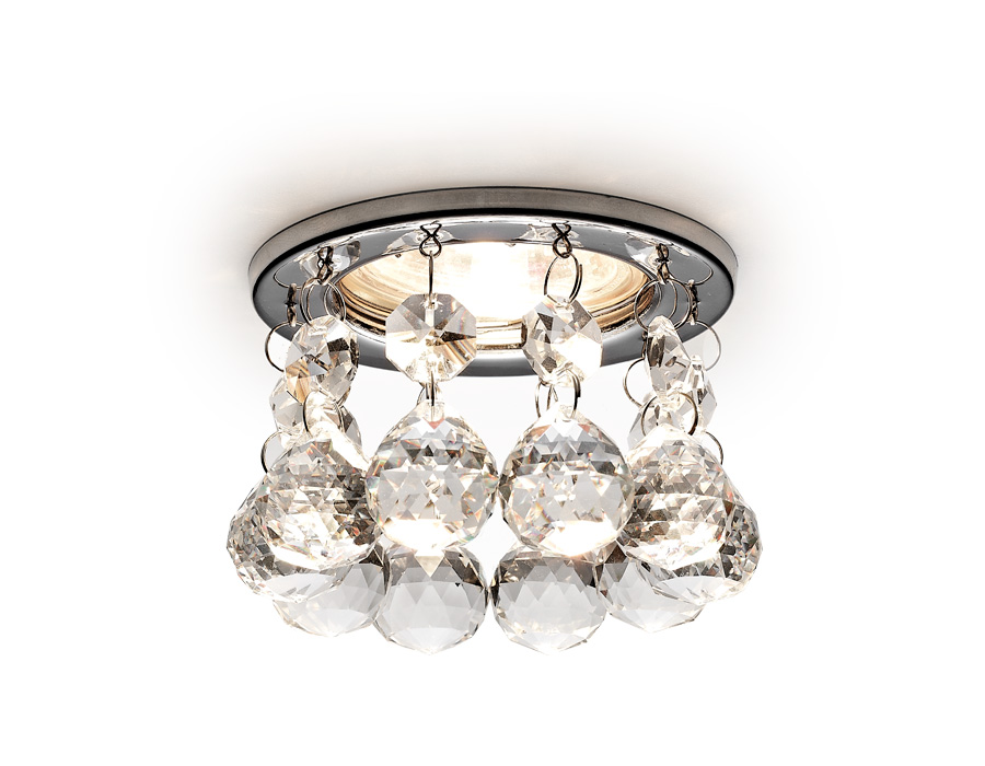 Встраиваемый светильник Ambrella K2051 CH/CL хром/прозрачный