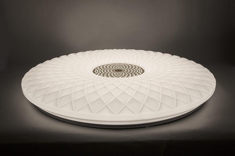 Светодиодный управляемый светильник накладной Feron AL5250 тарелка 100W 3000К-6500K матовый белый