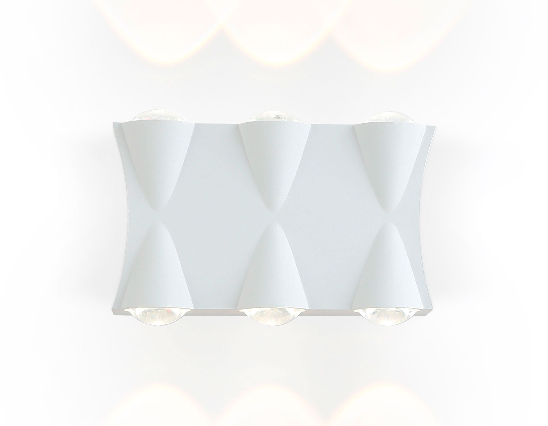 Уличный настенный LED светильник Ambrella ST4485/6 WH белый LED 4200K 6W IP54 140*80*45