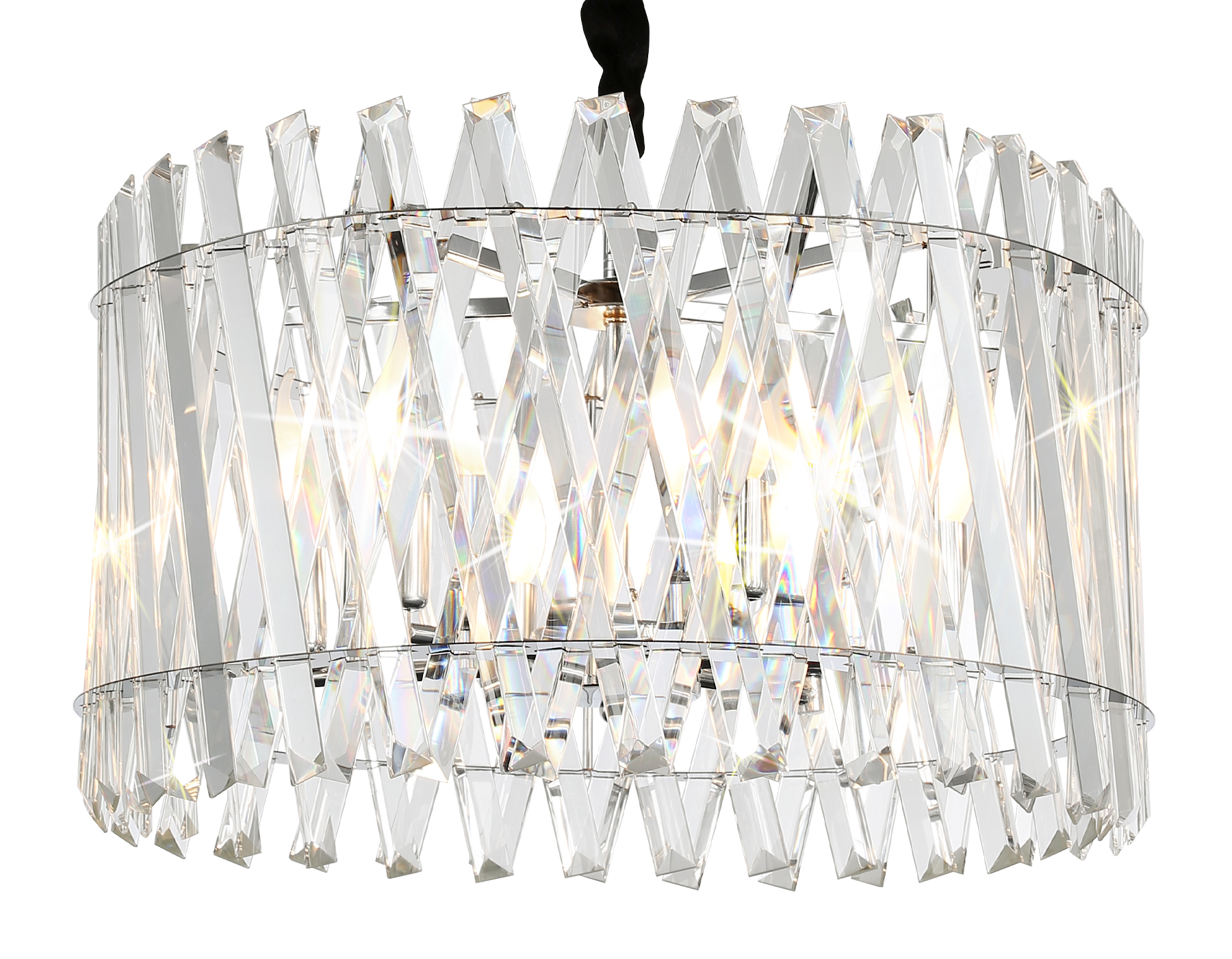 Подвесная люстра TR5062/6 CH/CL хром/прозрачный E14/6 max 40W D500*295