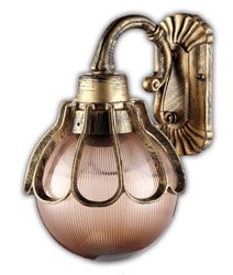 Светильник садово-парковый Feron PL5042 шар на стену вниз 60W E27 230V, черное золото