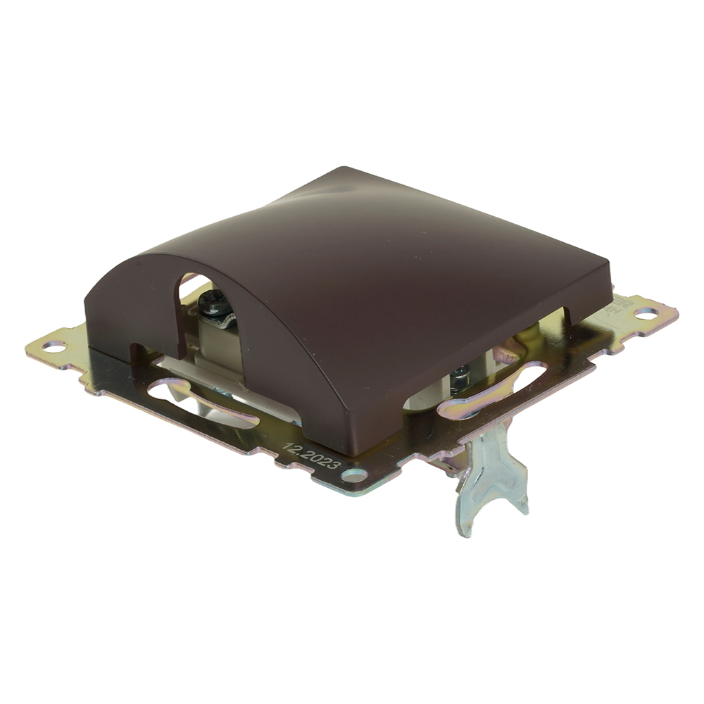 Кабельный вывод (механизм), STEKKER, серия Катрин, шоколад, GLS00-7116-04