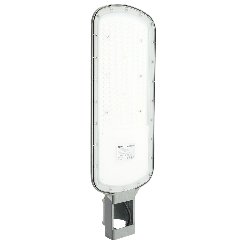 Светодиодный уличный консольный светильник Feron SP3070 150W 4000K AC90-300V, серый