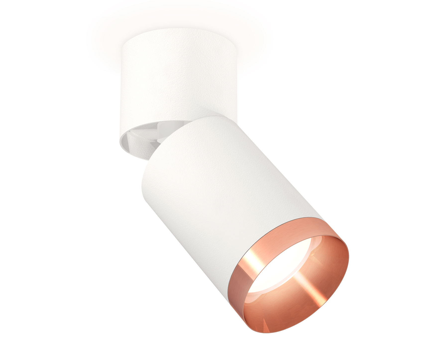 Накладной поворотный светильник XM6312045 SWH/WH/PPG белый песок/белый/золото розовое полированное MR16 GU5.3 (A2220, C6312, N6135)