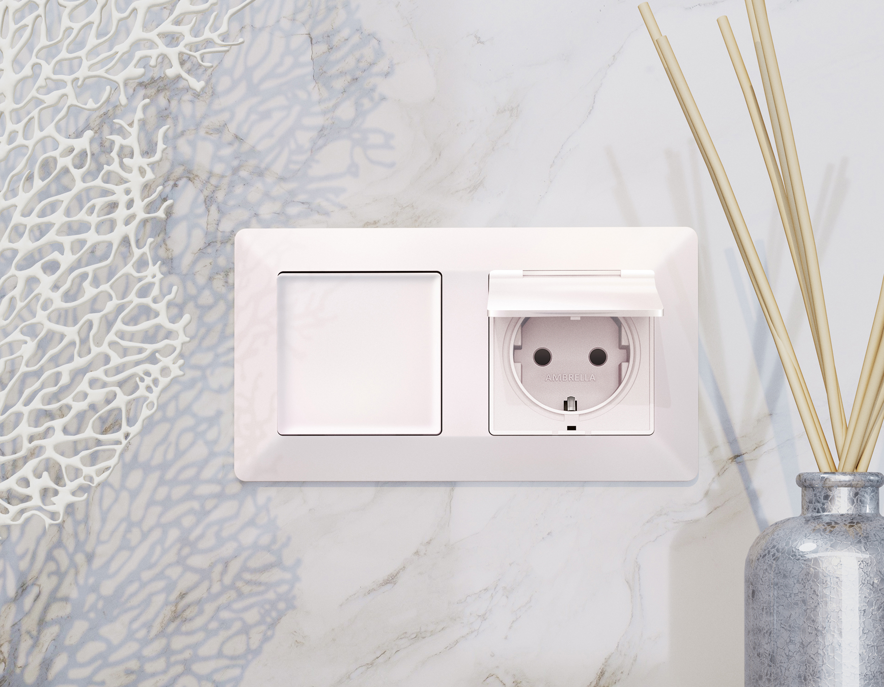 AF110202 Рамка ALFA Line (Жемчуг) 2-ая