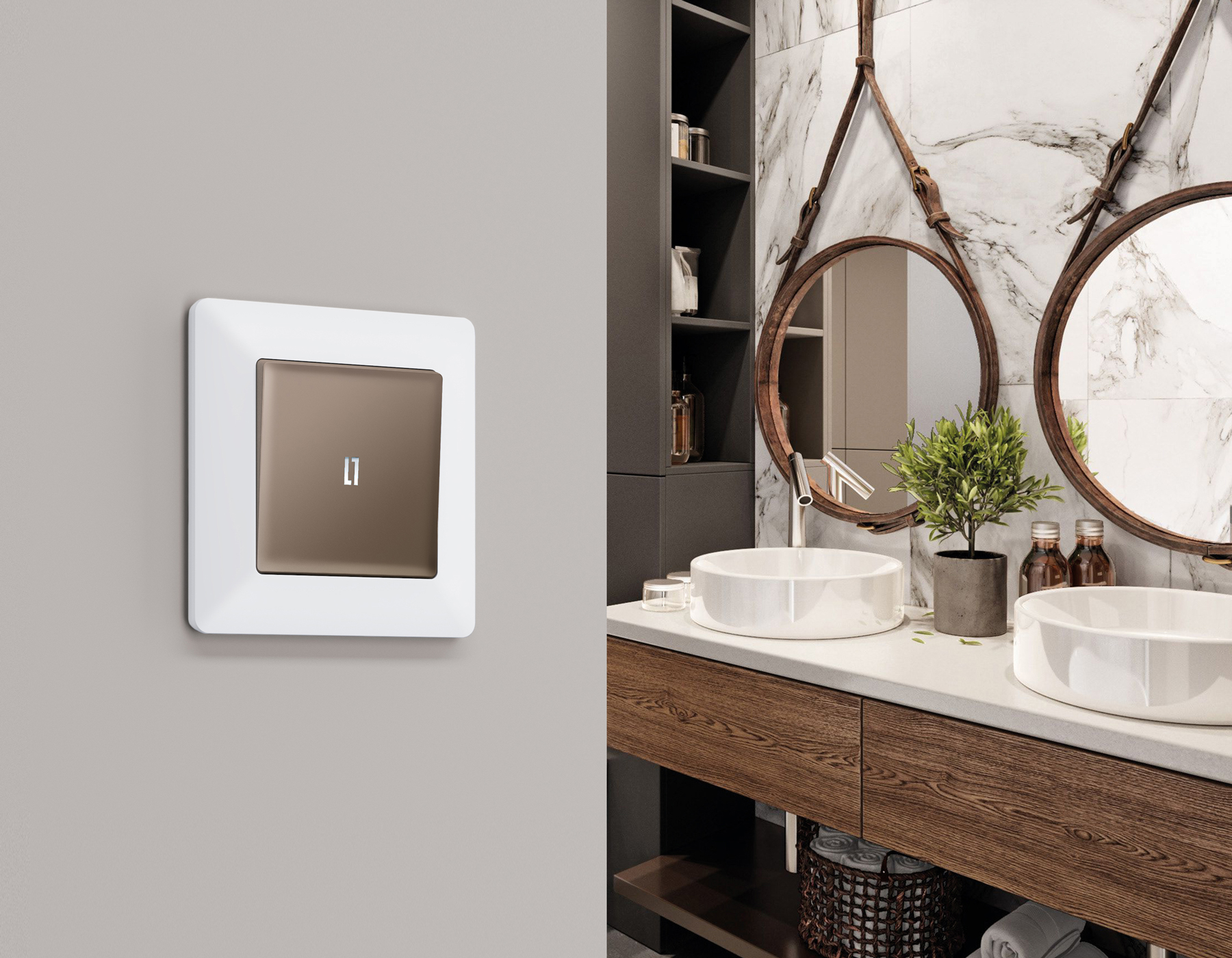 AF110122 Рамка ALFA Line (Белый матовый) 2-ая