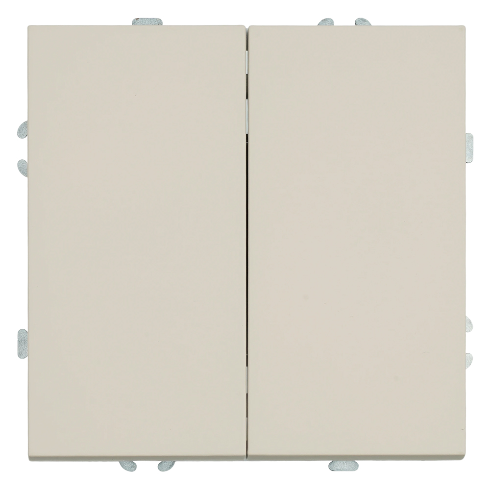 Выключатель 2-клавишный (механизм), STEKKER, 250В, 10А, серия Эмили, RSW10-5104-08, кашемир, soft touch