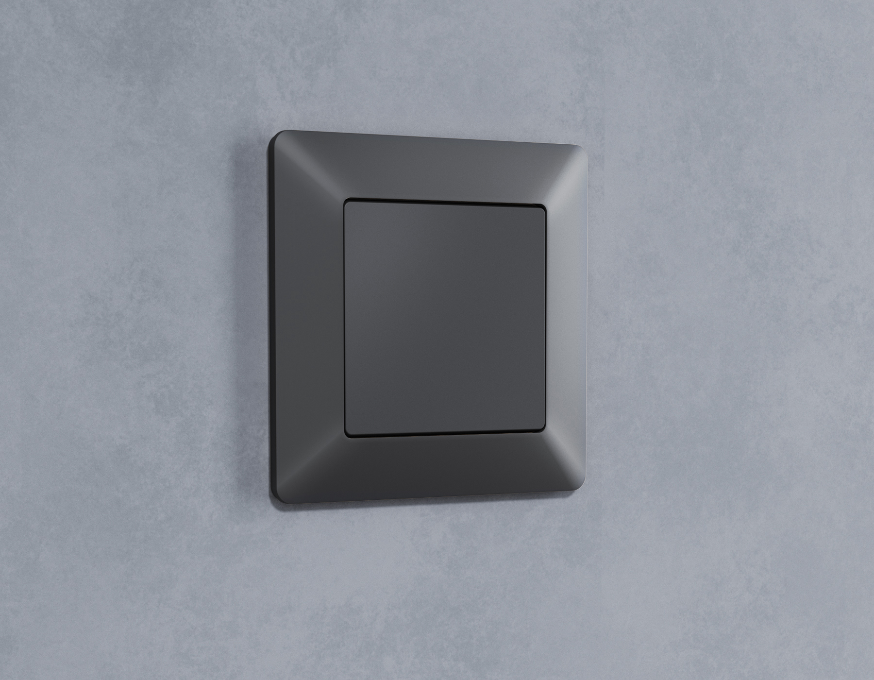 AP9160 Лицевая панель ALFA (Графит Мягкое касание) заглушка для суппорта QUANT