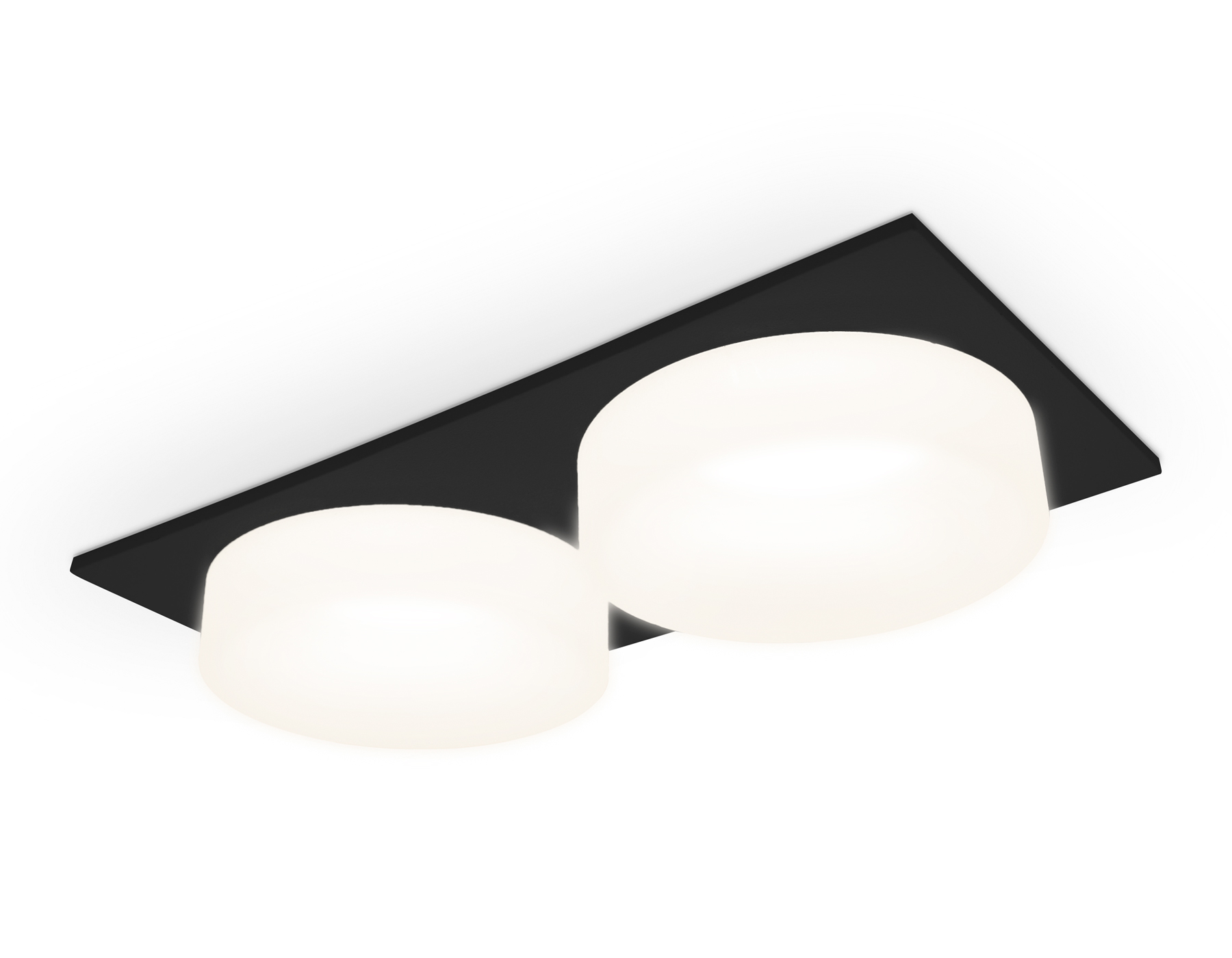 Встраиваемый светильник TN1319/2 SBK/FR черный песок/белый матовый GU5.3 182*92*45