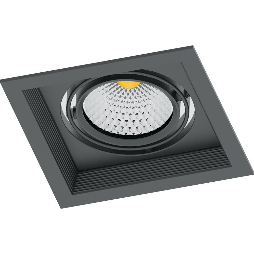 Светодиодный светильник Feron AL201 карданный 1x12W 4000K 35 градусов ,черный Светодиодный светильник Feron AL201 карданный 1x12W 4000K 35 градусов ,черный
