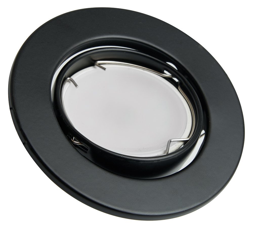 Светильник потолочный встраиваемый Feron DL11 MR16 50W G5.3 чёрный матовый