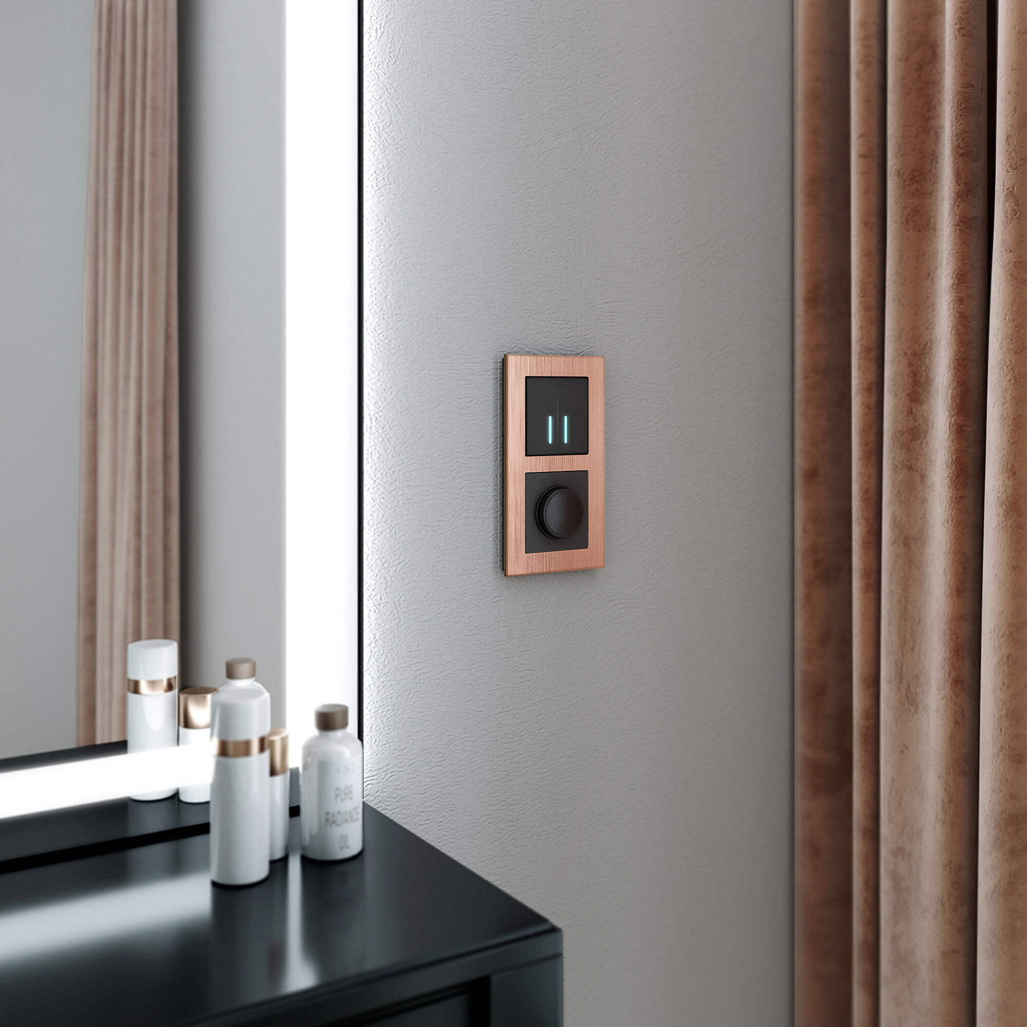 Рамка на 2 поста Werkel Aluminium  (бронза) W0021712