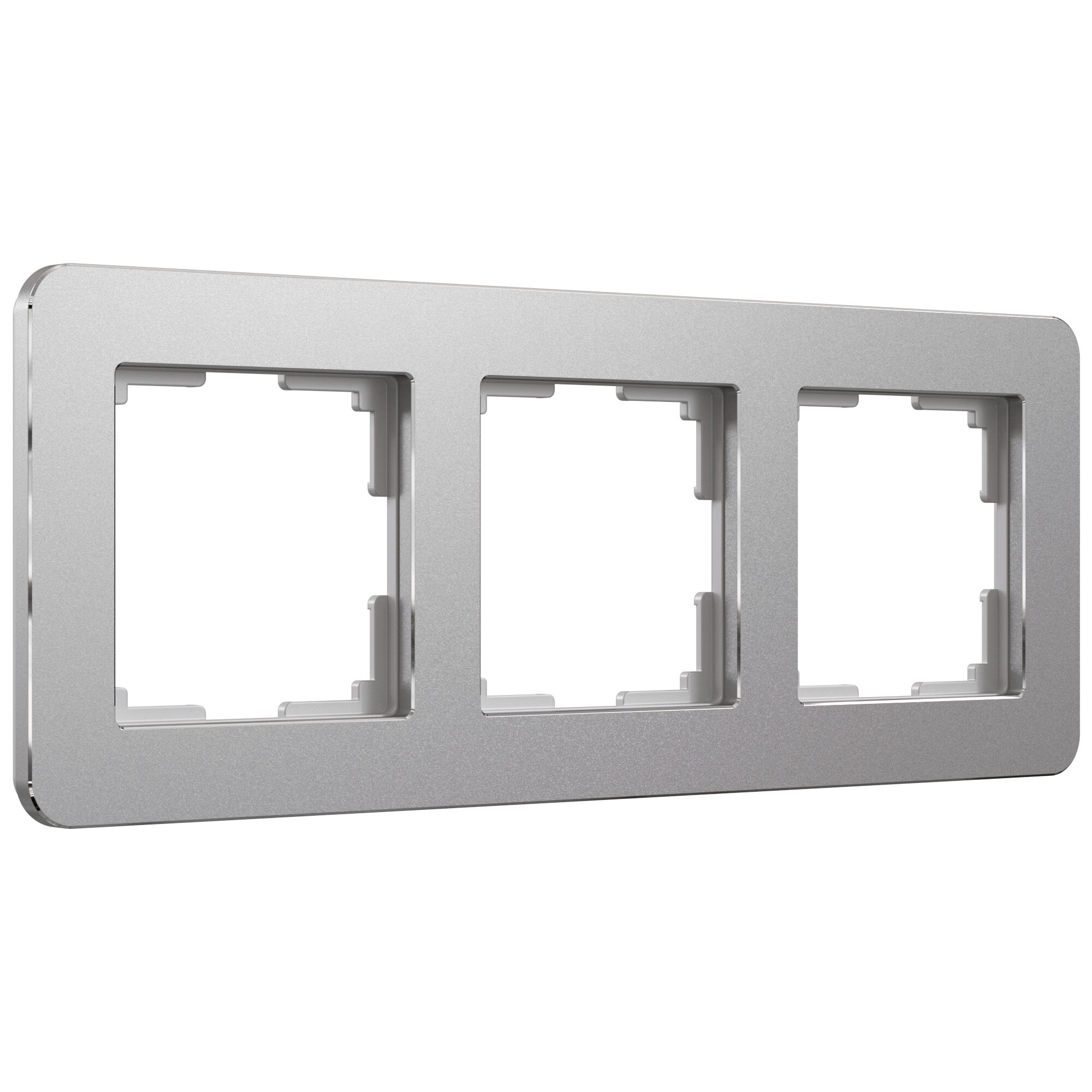 Рамка на 3 поста Platinum Werkel (алюминий) W0032606