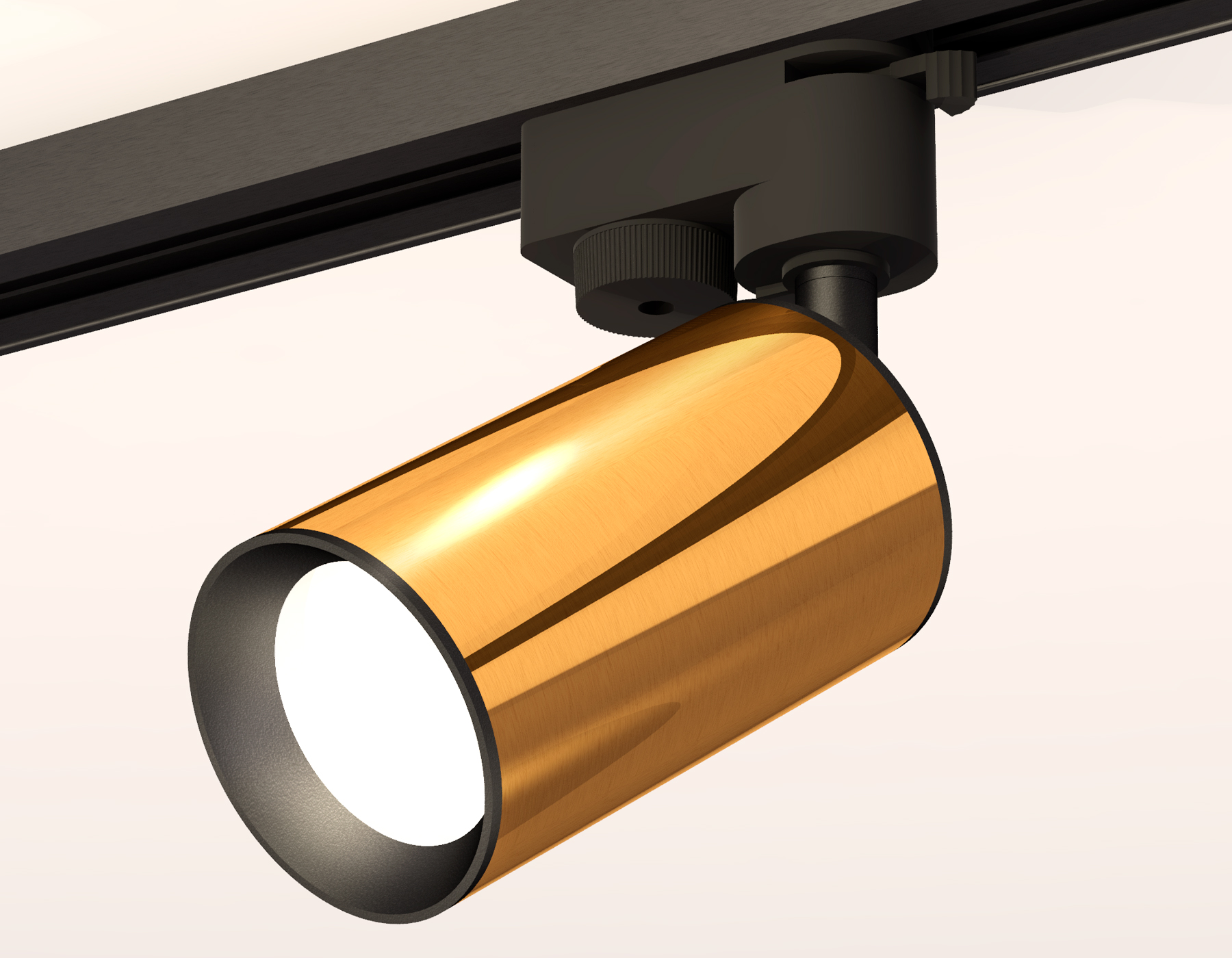 Трековый однофазный светильник XT6327010 PYG/SBK золото желтое полированное/черный песок MR16 GU5.3 (A2521, C6327, N6102)