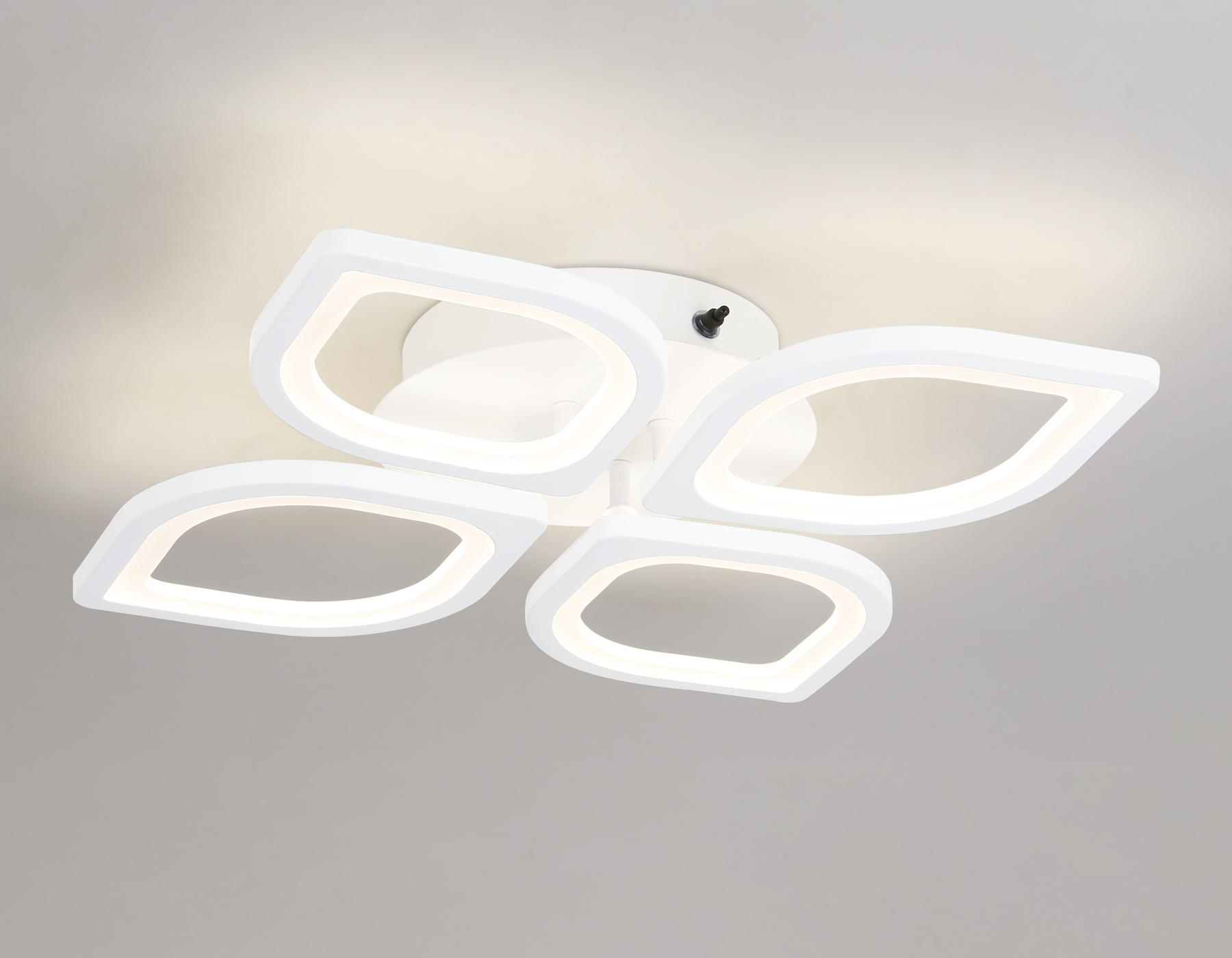 Потолочный светодиодный светильник с пультом Ambrella FA4488/4 WH белый 4200K/3000K+6400K/6400K+3000K 62W 500*500*150 (ПДУ ИК)