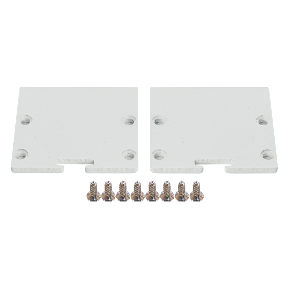 Профиль алюминиевый накладной "Линии света" с крепежами, белый, CAB256