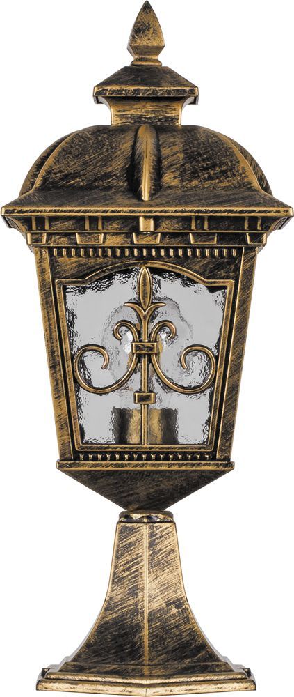 Светильник садово-парковый Feron PL4094 четырехгранный на постамент 60W E27 230V, черное золото