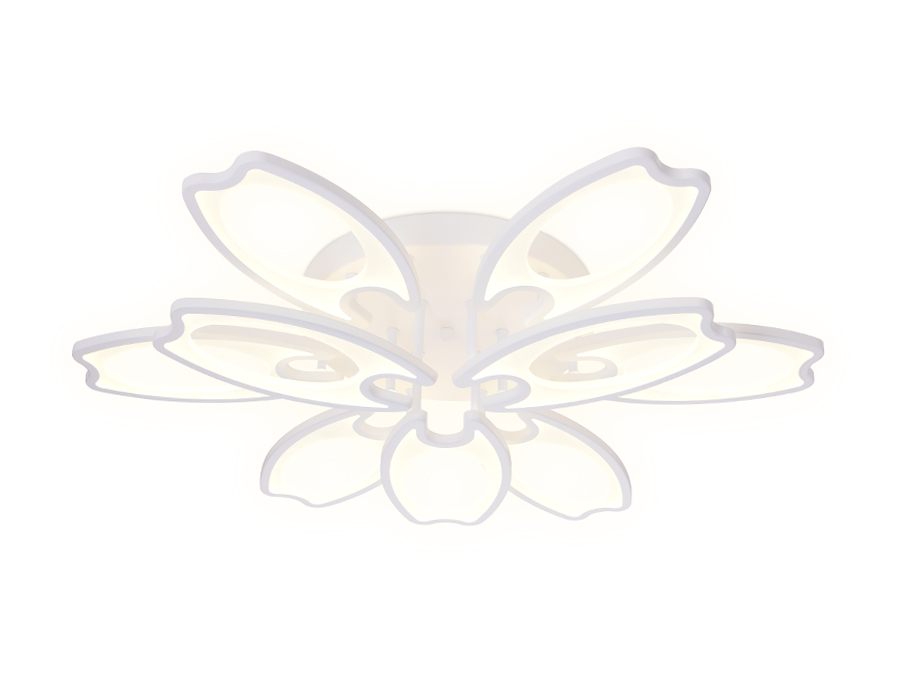 Потолочный светодиодный светильник с пультом Ambrella FA579/6+3 WH белый 162W 700*640*120 (ПДУ РАДИО 2.4G)