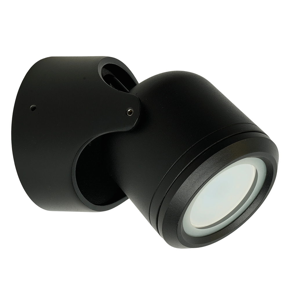 Светильник садово-парковый Feron DH1501, на стену,  GU10, 230V, черный