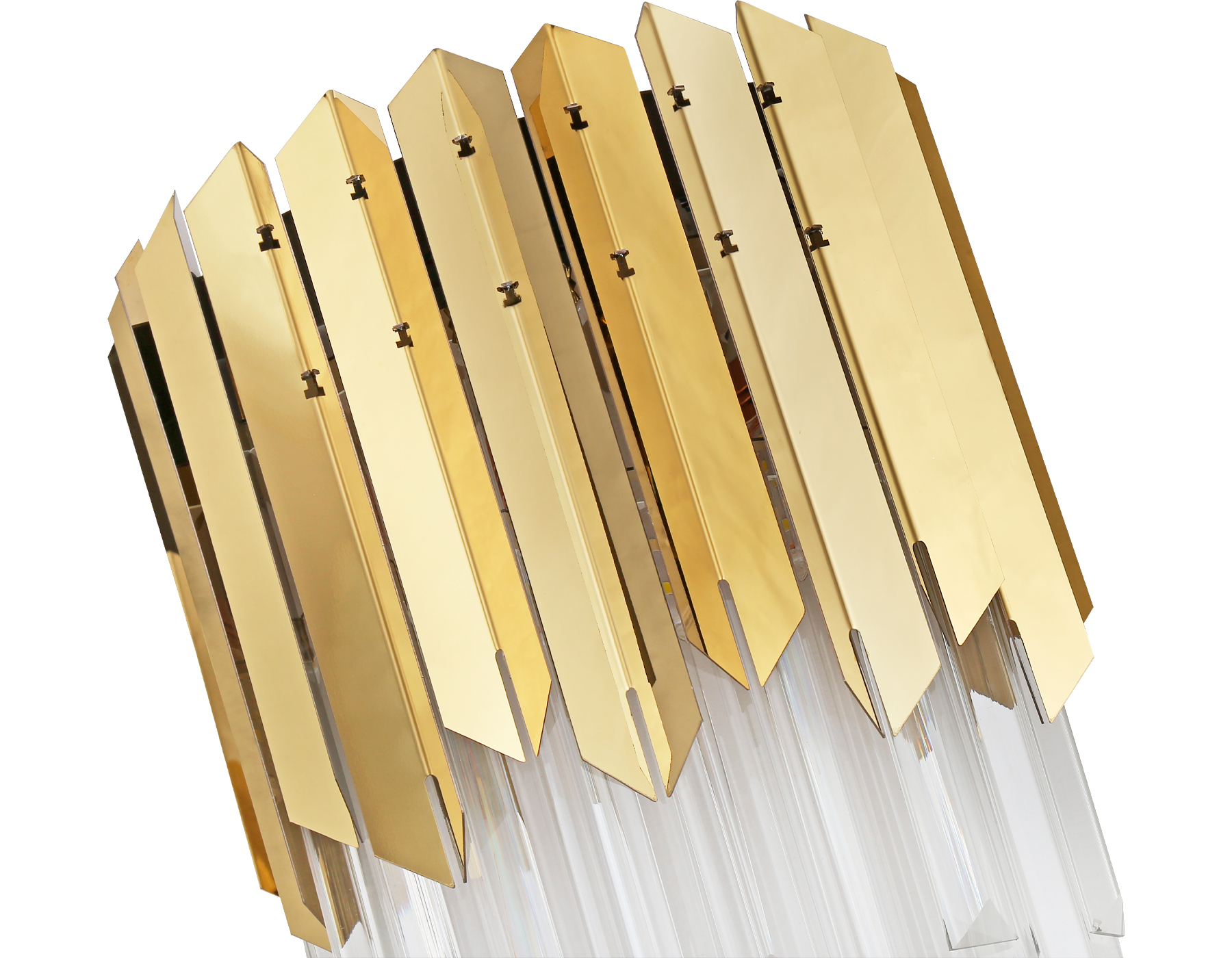 Настенный светильник с хрусталем Ambrella TR5289/2 GD/CL золото/прозрачный E14/2 max 40W 370*220*110