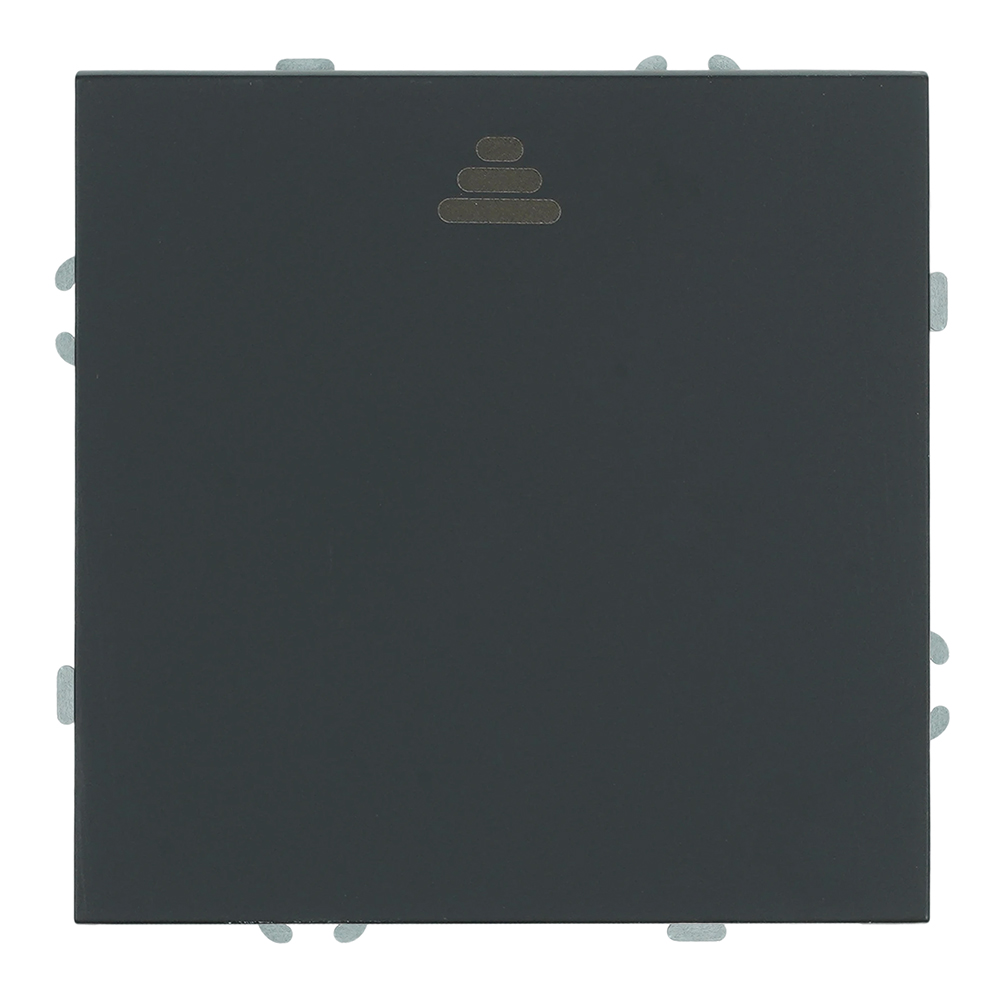 Выключатель 1-клавишный самовозвратный (механизм), STEKKER, 250В, 10А, серия Эмили, RSW10-5112-05, черный уголь, soft touch