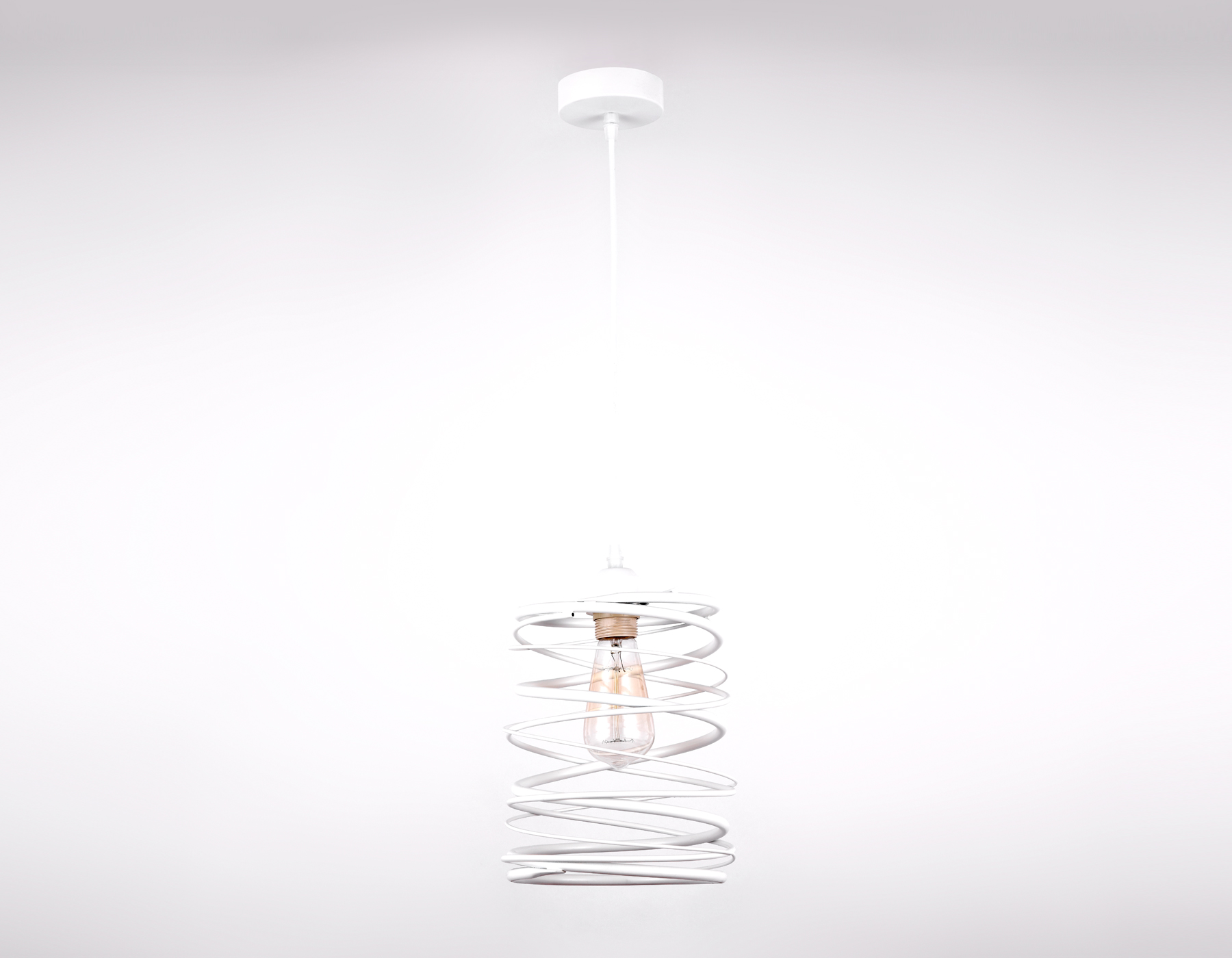 Подвесной светильник Ambrella TR8400 WH белый E27 max 60W D210*1060