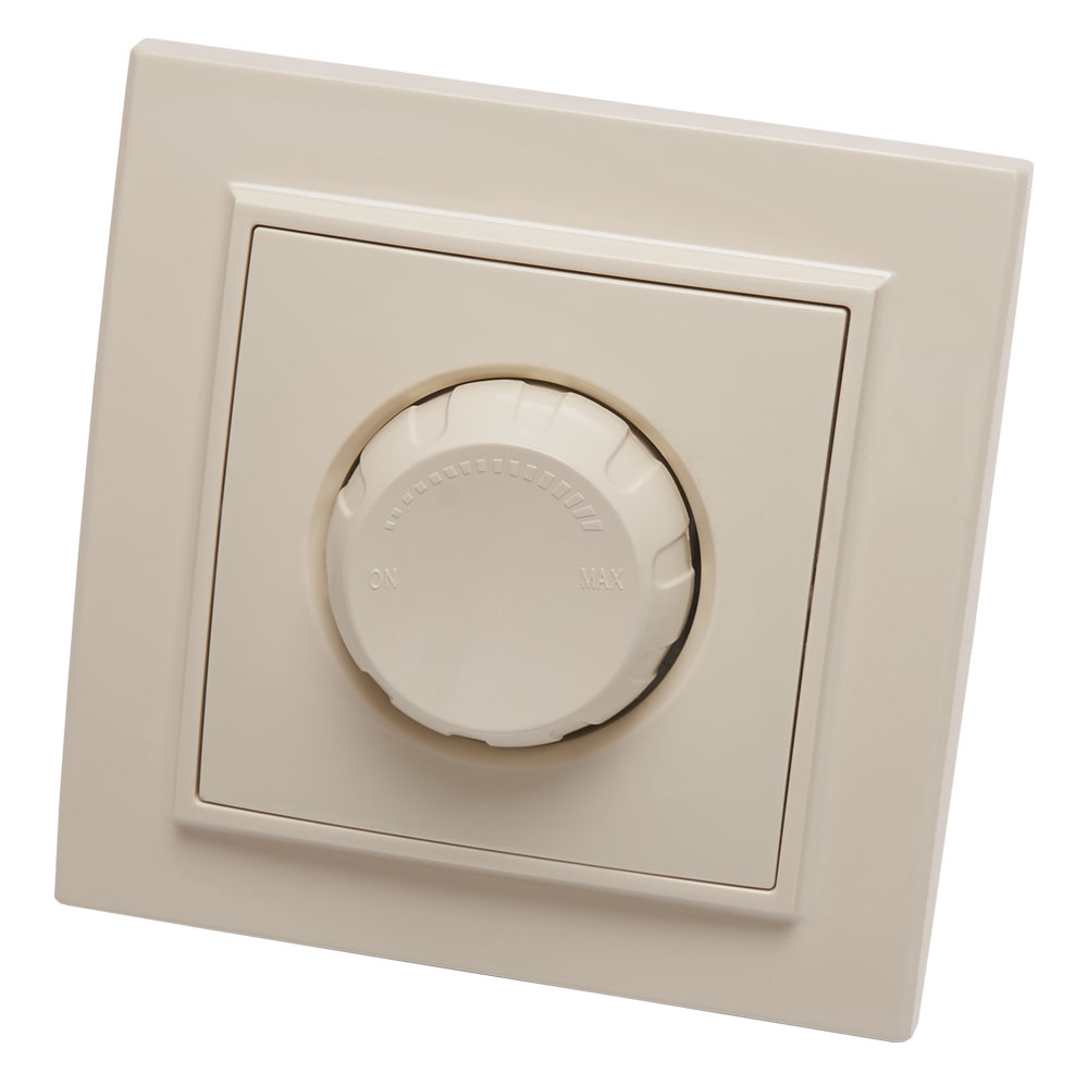 Выключатель диммирующий STEKKER, PSW10-9006-02 220V, 600W, серия Эрна, слоновая кость, 39232