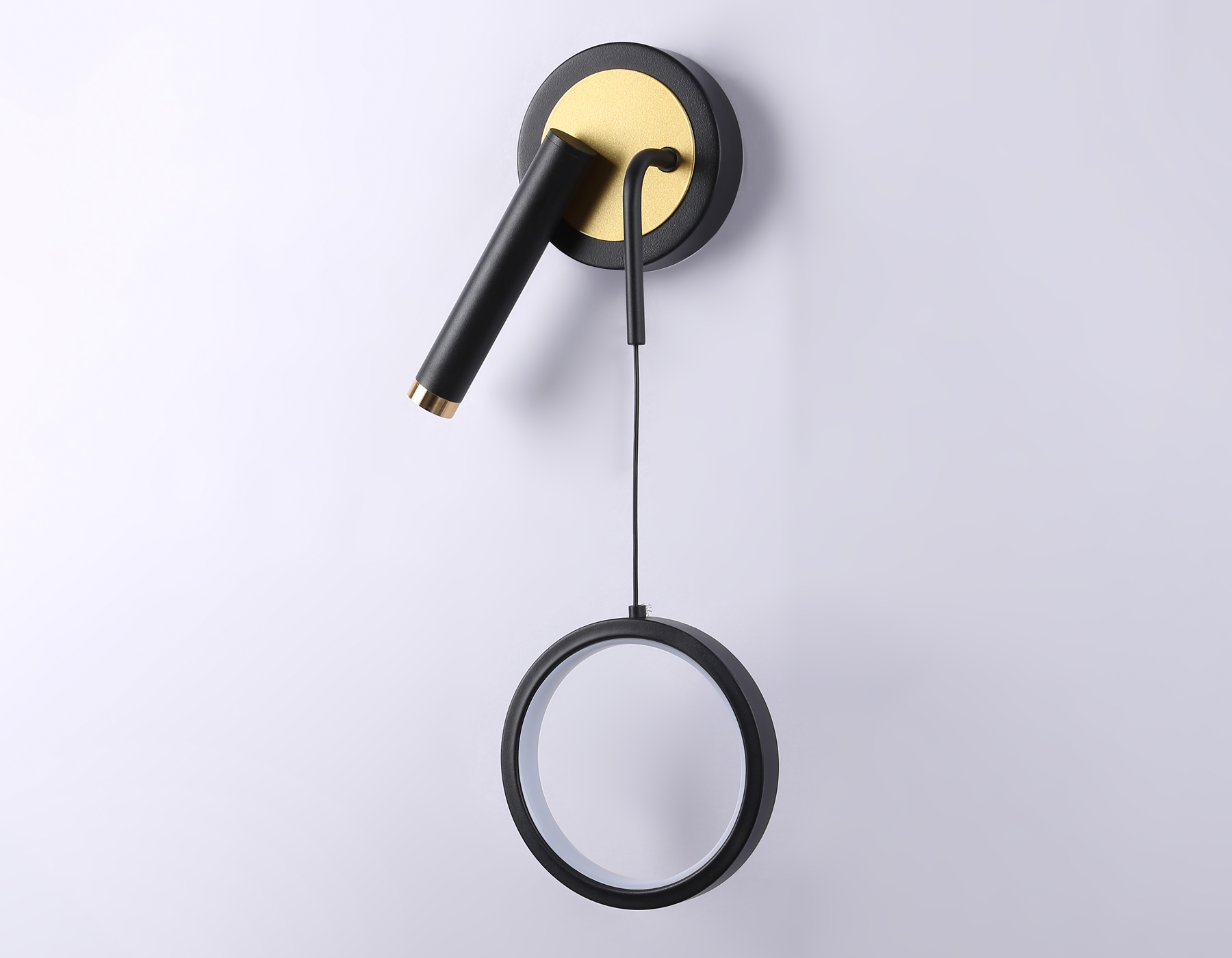 FL51652/1+1 BK/GD черный/золото 10W 4200K 500*227*90