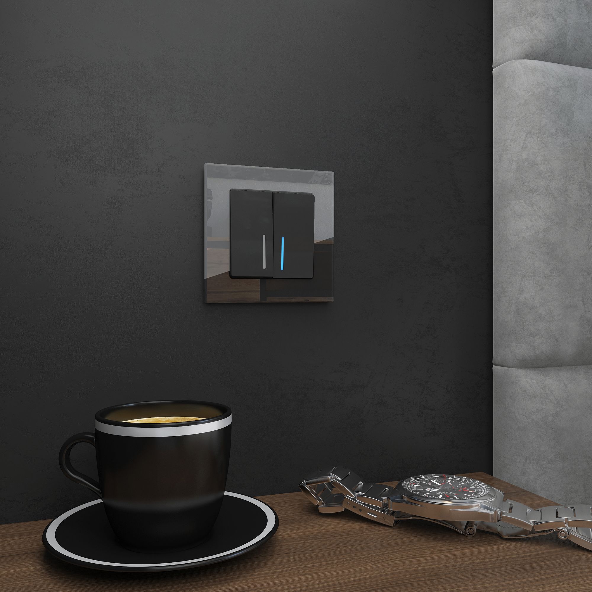 Рамка WERKEL Favorit на 1 пост (черный, стекло) WL01-Frame-01 / W0011108 / a031797