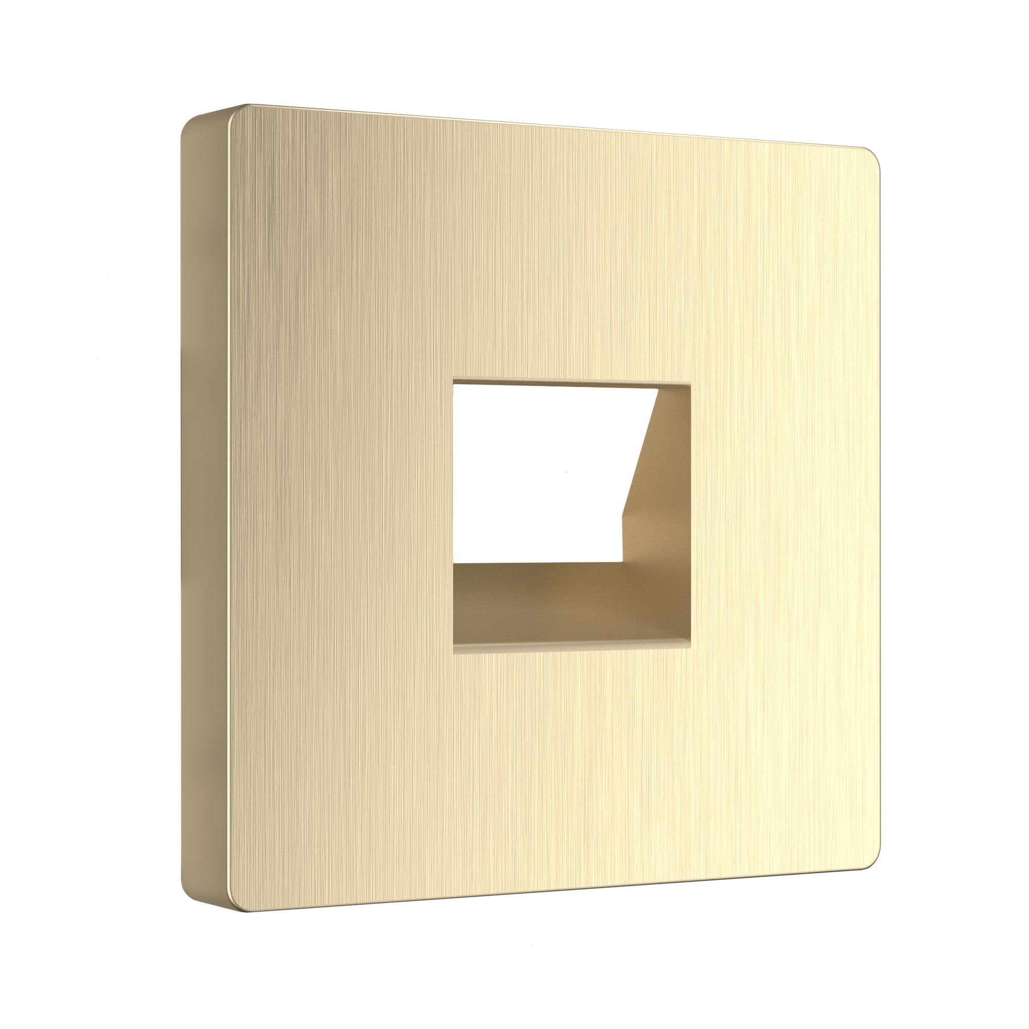 Накладка для телефонной розетки RJ11 WERKEL (шампань рифленый) WL10-RJ-11-CP / W1192010 / a041447