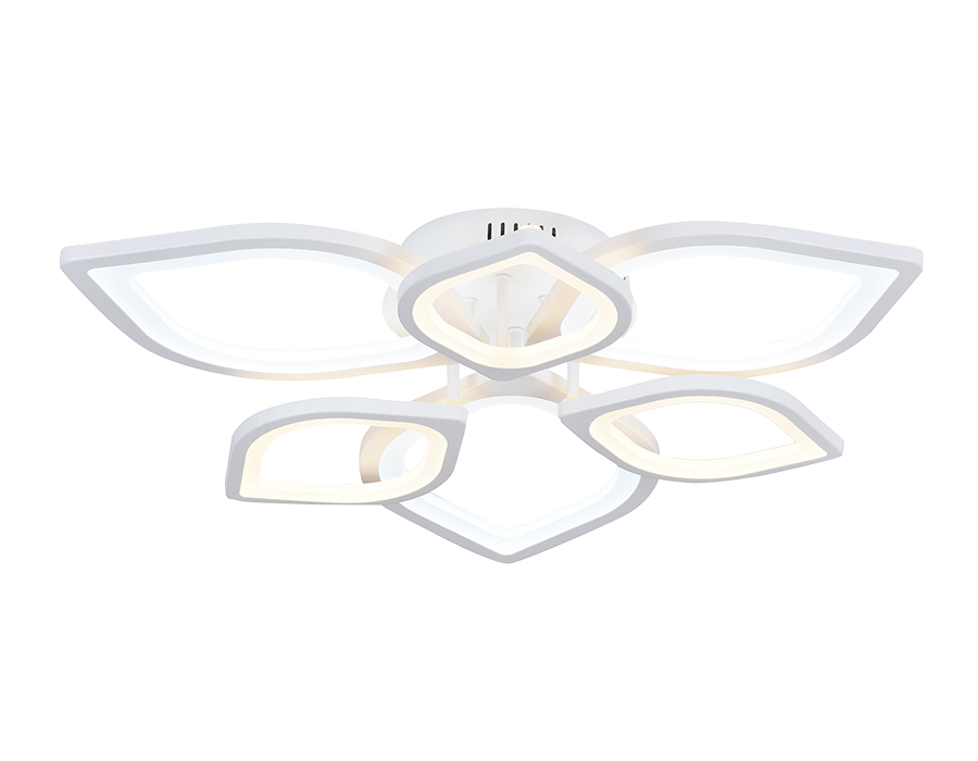 Потолочный светодиодный светильник Ambrella FA445/6 WH белый 87W 3000K/6400K 710*710*120 (Без ПДУ)