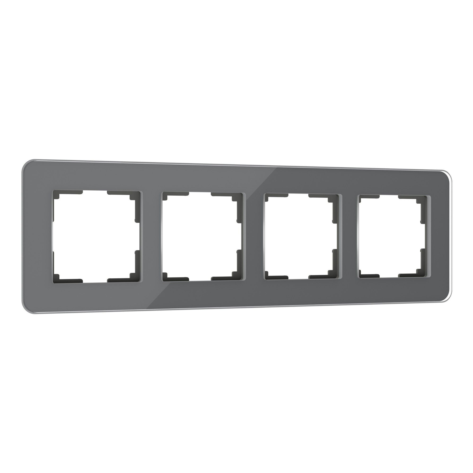 Рамка WERKEL на 4 поста Elite (графит, стекло) W0042440