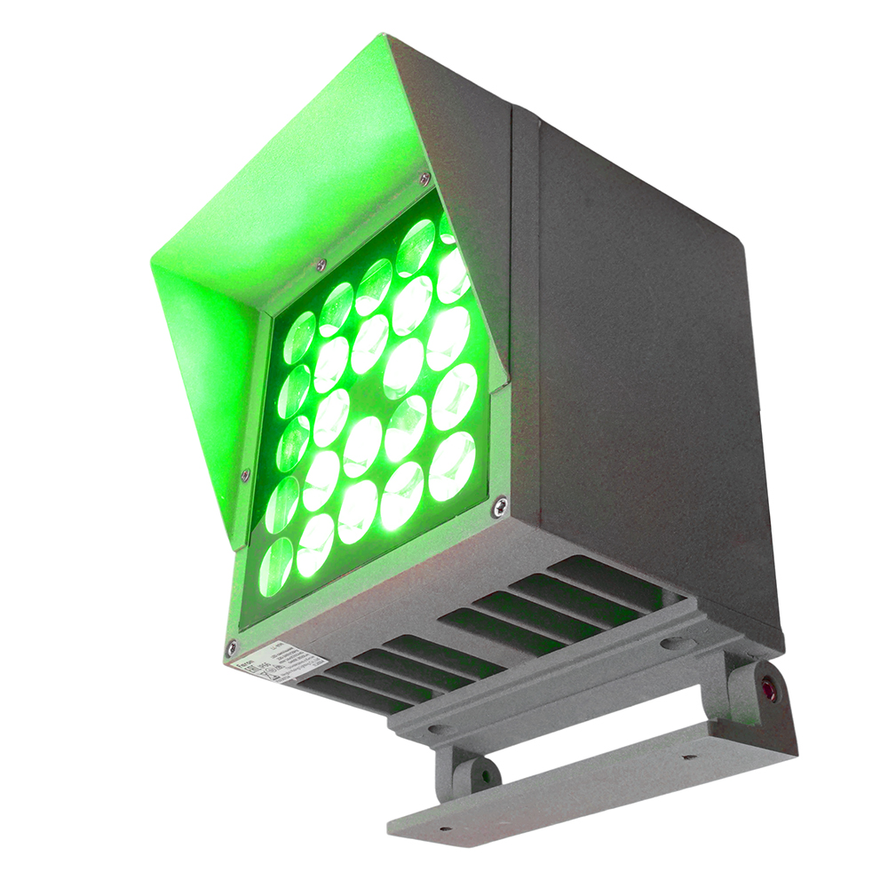 Светодиодный светильник ландшафтно-архитектурный Feron LL-898  AC220-240 49W зеленый IP66 квадрат