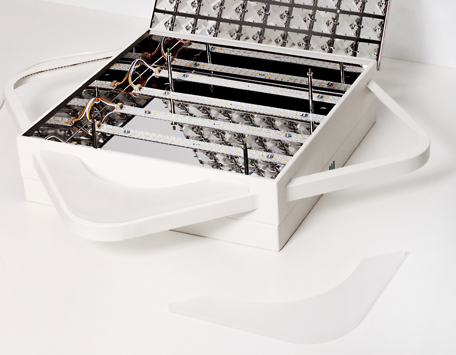 Светильник Ambrella FA124 WH 104W 470*470*100 (ПДУ РАДИО 2.4)